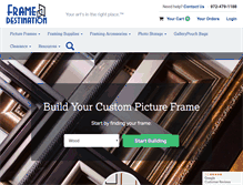 Tablet Screenshot of framedestination.com